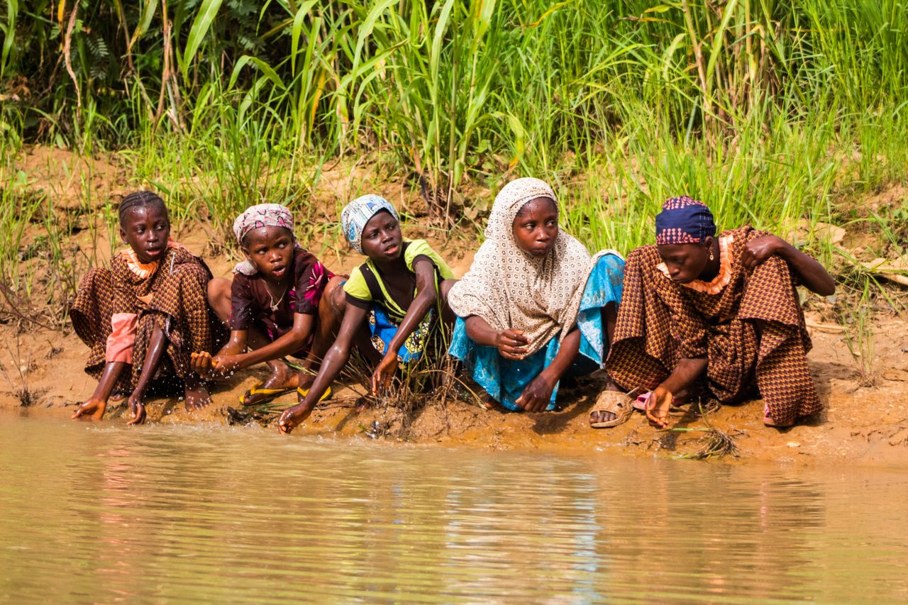 Children together in their community